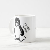Linuxのマグ コーヒーマグカップ (正面左)