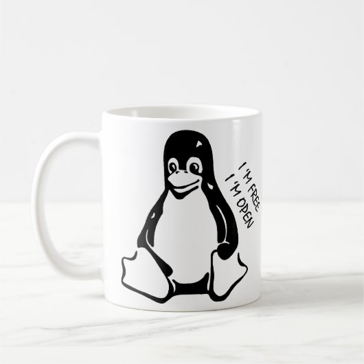 Linuxのマグ コーヒーマグカップ (左)