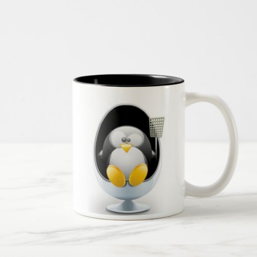 Linuxのマグ ツートーンマグカップ (右)