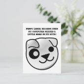 linuxのログバークをバイト単位で描く ポストカード (スタンド正面)