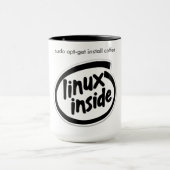 Linuxの中- Sudo Coffee Mug マグカップ (中央)