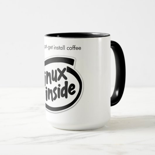 Linuxの中- Sudo Coffee Mug マグカップ (正面右)
