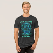 Linuxの覇者カーネルキングTシャツ トライブレンドＴシャツ (正面全面)