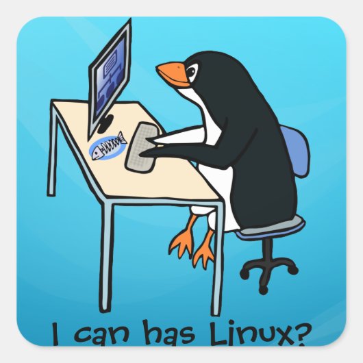 Linuxは使える? スクエアシール (正面)