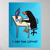 Linuxは使える？ ポスター (正面)