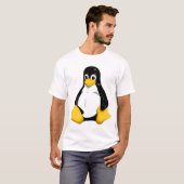 LinuxまたはubuntuのTシャツによって動力を与えられて Tシャツ (正面フル)