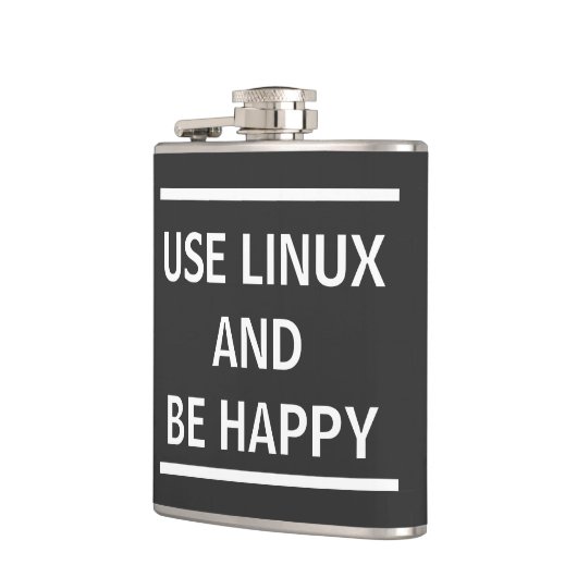 Linuxを使って幸せになる フラスク (左)