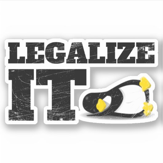 Linuxコンピュータソフトウェア開発者プログラマギーク シール (正面)