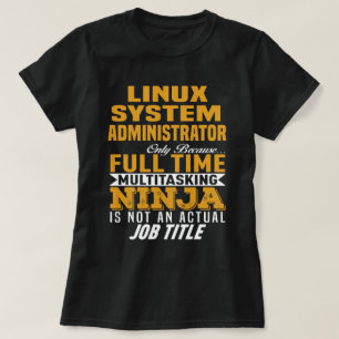 Linuxシステム管理者 Tシャツ