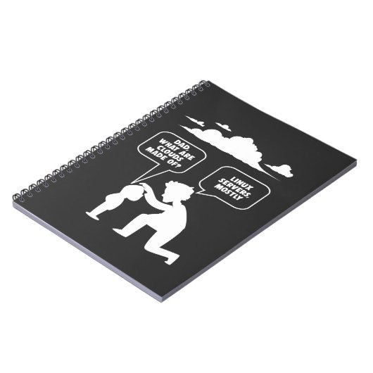 Linuxソフトウェア開発者コンピュータプログラマおたく ノートブック (左側)