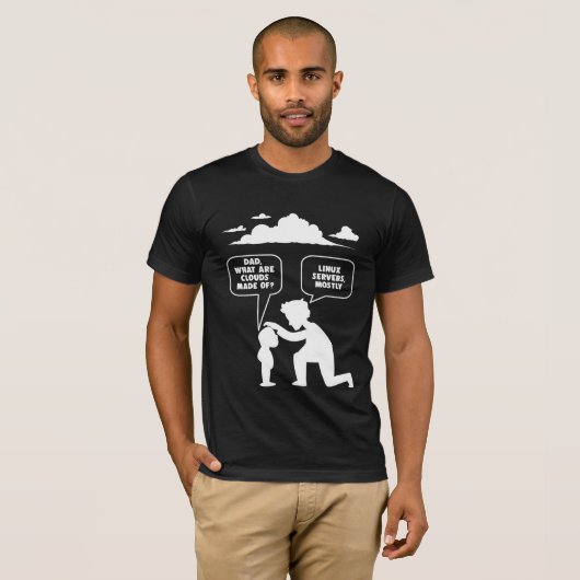 Linuxソフトウェア開発者コンピュータプログラマおたく Tシャツ (正面フル)