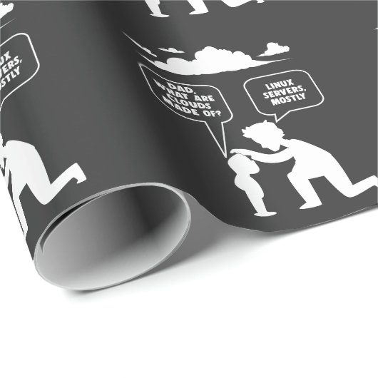 Linuxソフトウェア開発者用コンピュータプログラマおたく ラッピングペーパー (ロールコーナー)