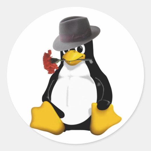 Linuxタンゴ ラウンドシール (正面)