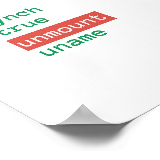 Linuxディレクトリ（大） ポスター (角)