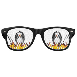 Linuxペンギンの作成 レトロサングラス