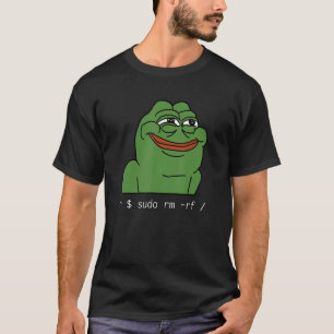 LinuxミームおもしろいTux Sudo rm rf For Linux System Tシャツ