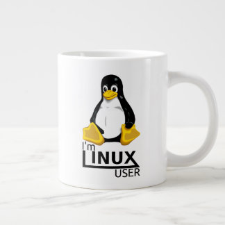 Linuxユーザーです ジャンボコーヒーマグカップ