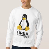 Linuxユーザー スウェットシャツ (正面)