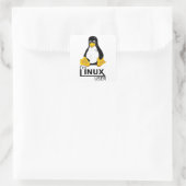 Linuxユーザー スクエアシール (バッグ)