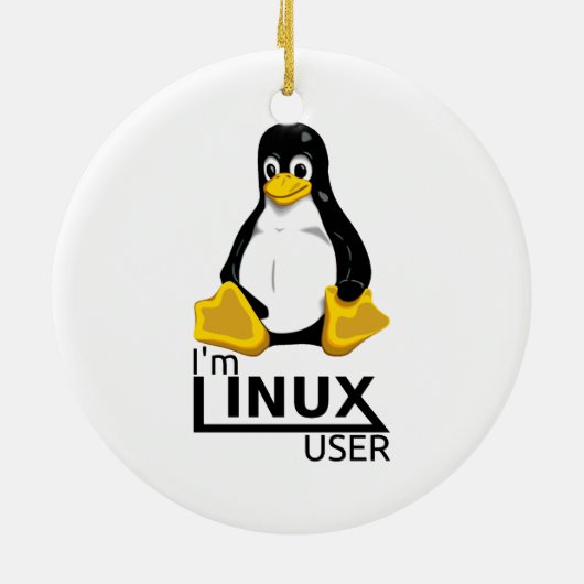 Linuxユーザー セラミックオーナメント (裏面)