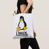 Linuxユーザー トートバッグ (クローズアップ)