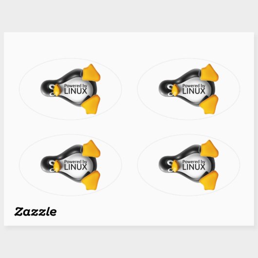 Linux搭載 楕円形シール (シート)