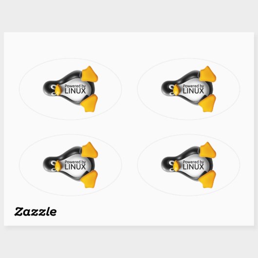 Linux搭載 楕円形シール (シート)