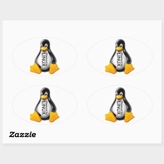 Linux搭載 楕円形シール (シート)