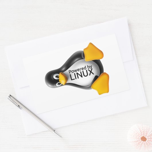 Linux搭載 長方形シール (封筒)