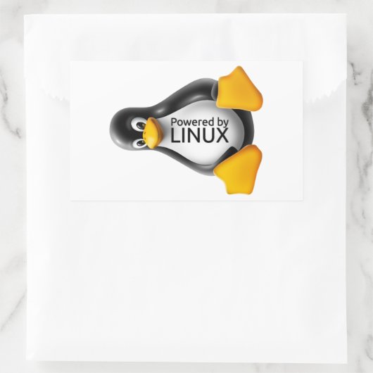 Linux搭載 長方形シール (バッグ)