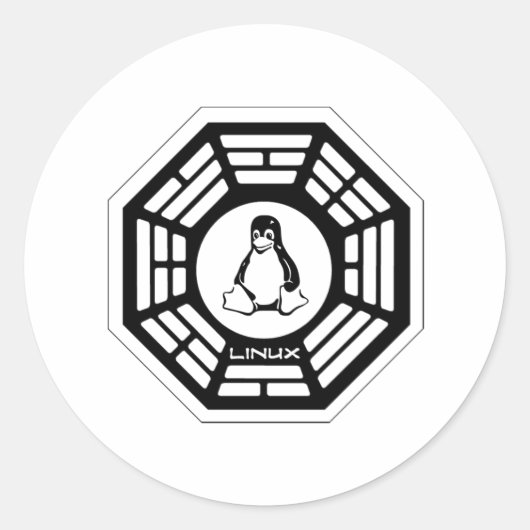 Linux法 ラウンドシール (正面)