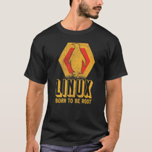 Linux生まれながらのルート権限ネルドソフトウェアオペレーティングシステム Tシャツ