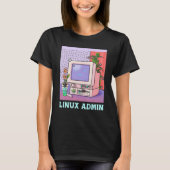 Linux管理者LinuxペンギンLinux情報スキル Tシャツ (正面)