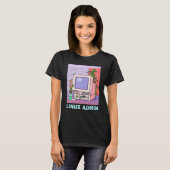 Linux管理者LinuxペンギンLinux情報スキル Tシャツ (正面フル)