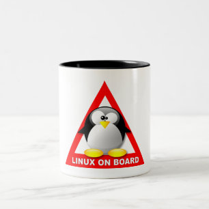 LINUX船上に ツートーンマグカップ