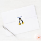Linux製品とデザイン ラウンドシール (封筒)