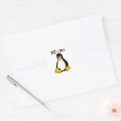 Linux製品とデザイン ラウンドシール (封筒)