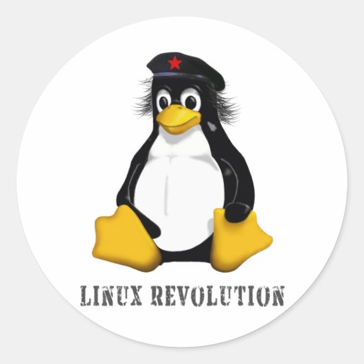 Linux革命 ラウンドシール (正面)
