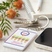 Linux:あなたの味お気に入りのは?キーホルダー キーホルダー (正面右)