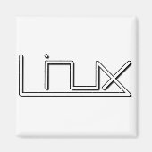 Linux （スムーズ） マグネット (正面)