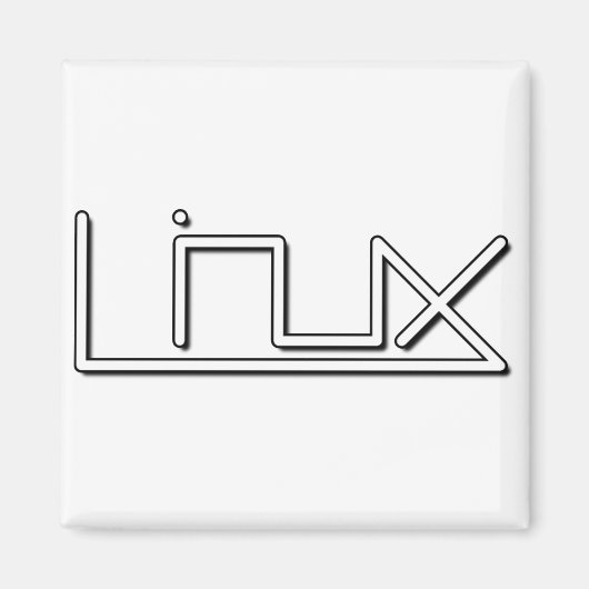 Linux （スムーズ） マグネット (正面)