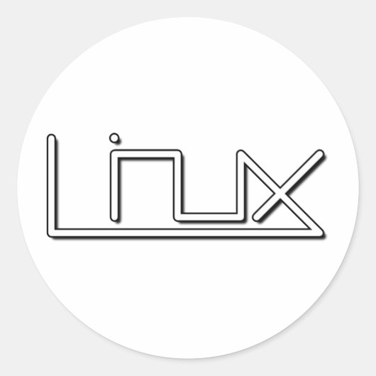 Linux (スムーズ) ラウンドシール (正面)