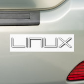 LINUX バンパーステッカー (車上)
