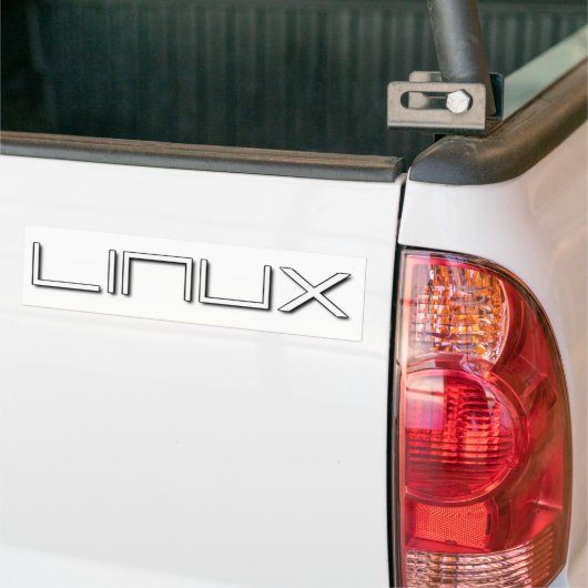 LINUX バンパーステッカー (トラック上)
