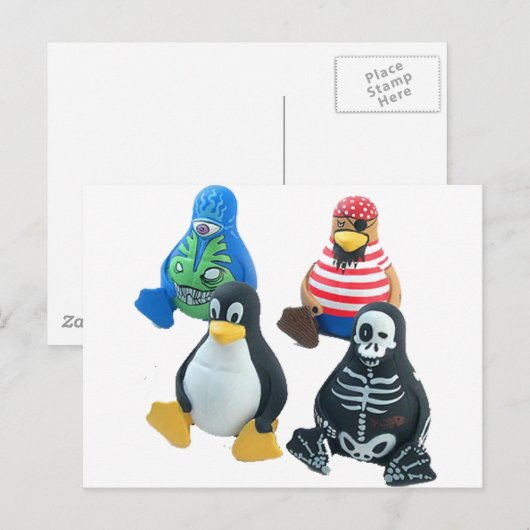 linux ポストカード (正面/裏面)