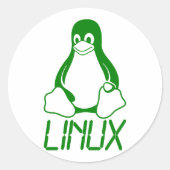 Linux ラウンドシール (正面)