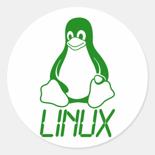 Linux ラウンドシール (正面)