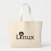 Linux ラージトートバッグ (正面)