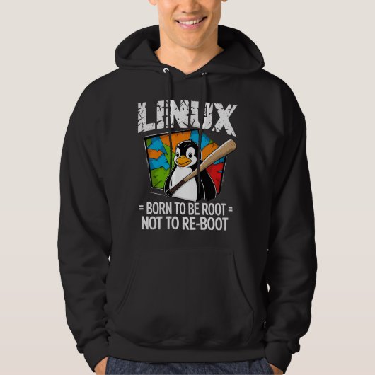 Linux - ルートに生まれし者 パーカ (正面)