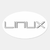 LINUX 楕円形シール (正面)